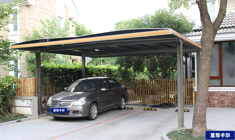汽車（chē）棚廠家分享鋁合金車棚圖片（piàn）案例，愛（ài）車要這樣保（bǎo）護