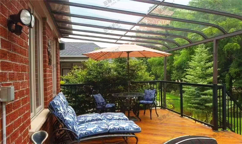 遮雨棚用什麽材料？大部分用戶都在用這種高端雨棚
