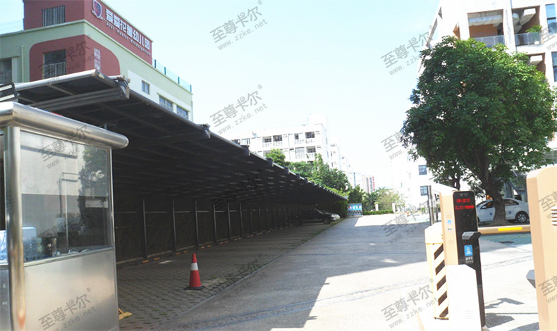750多平方（fāng）鋁合金車棚實景（jǐng）圖片案列（liè）|91视频福利工程車棚案列