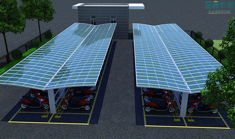 北（běi）京充電車棚圖片？安裝電動車（chē）車棚？