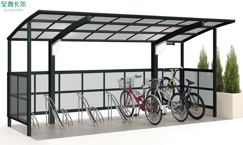 自行車頂棚用什麽材料好？自行車（chē）棚（péng）廠家效（xiào）果圖？